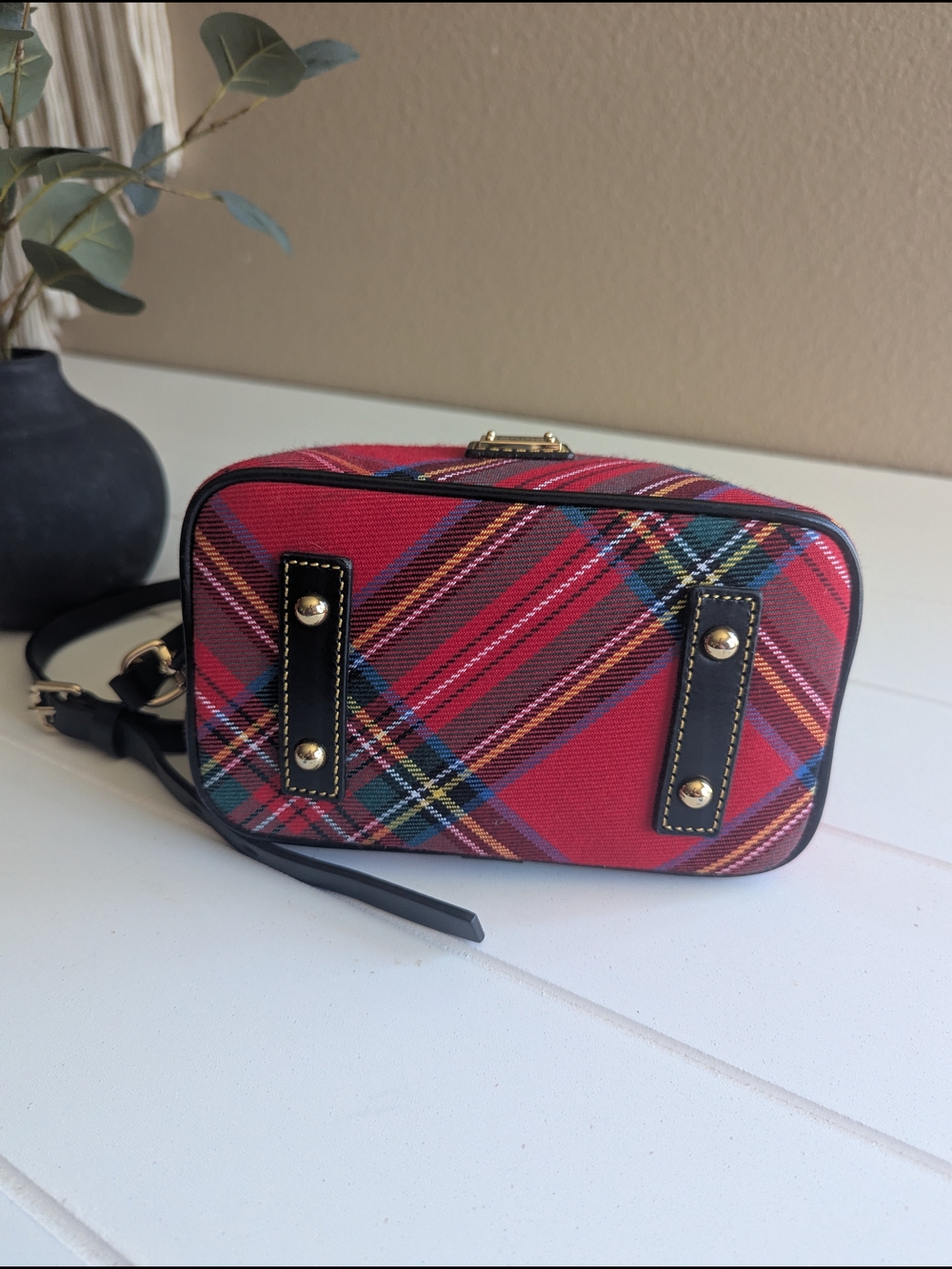 Dooney & Bourke Tartan Plaid Penny Crossbody. - Picture 7 of 12